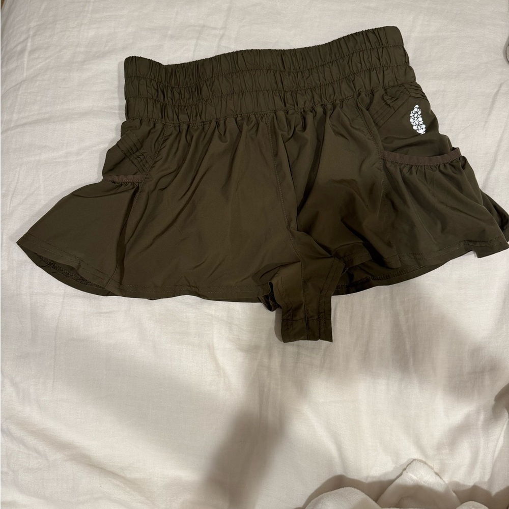 Olive Green Women's Shorts